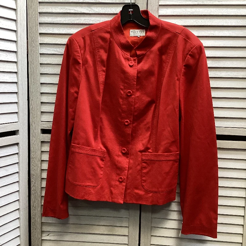 Jacket Other By Talbots In Red, Size: Xl Chenille Fabric Brocade Fabric Lace Fabric