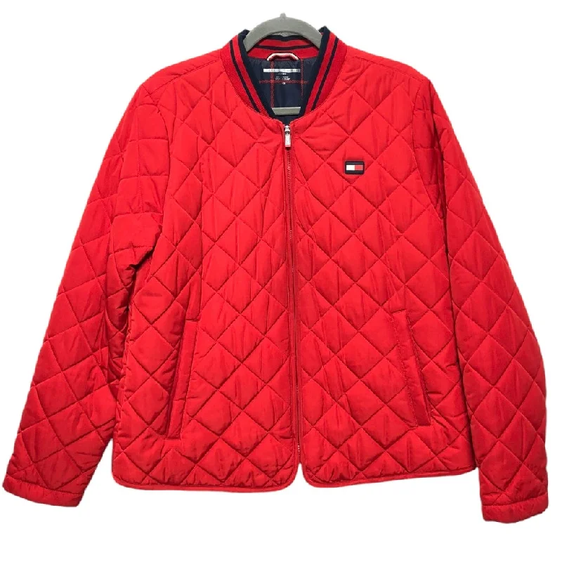 Jacket Puffer & Quilted By Tommy Hilfiger In Red, Size: L Elasticated Jacket Padded Jacket Insulated Jacket