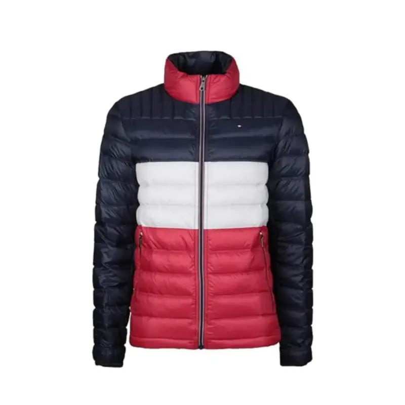 Tommy Hilfiger Puffer Jacket Notch Collar Peter Pan Collar Cowl Neck