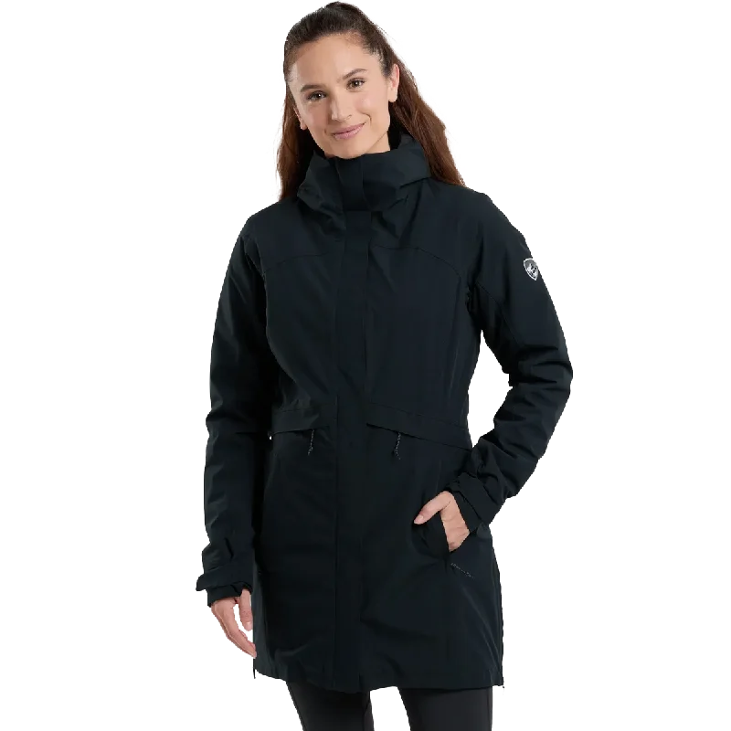 Women's Stretch Voyagr Insulated Jacket Boat Neck Shawl Collar Notched Collar