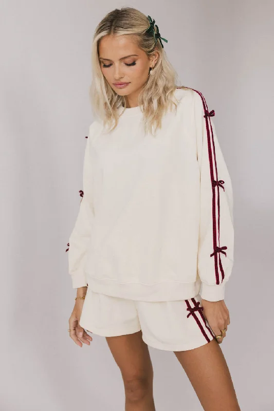 Marlene Bow Sweater Anti-Pilling Anti-Shrink Durable