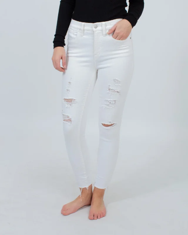 "9" High-Rise Skinny" Jeans Stylish Acid-Wash Jeans