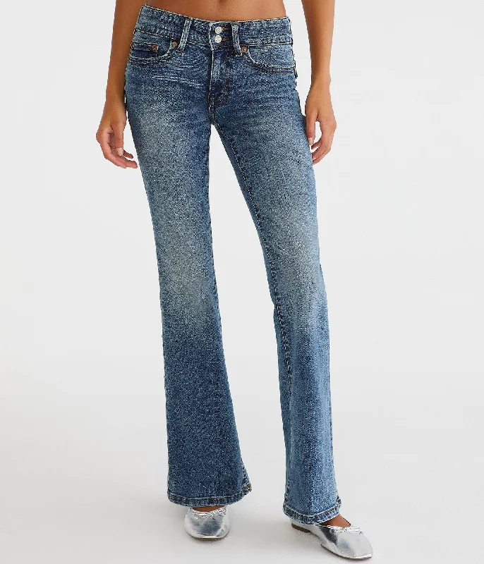 Aeropostale Flare Low-Rise Jean Elegant High-Waisted Flared Jeans