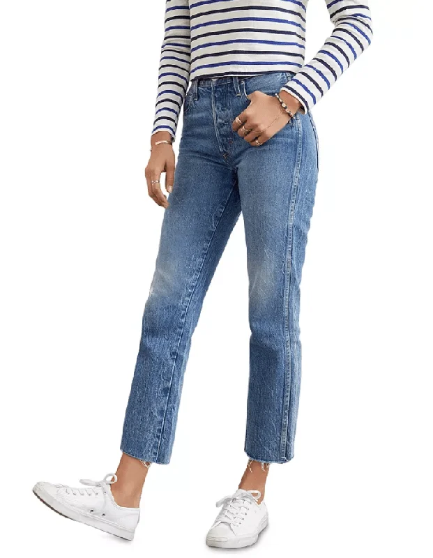 AMO Lover Boy Darling High-Rise Cropped Jeans Trendy Cut-Off Denim Shorts