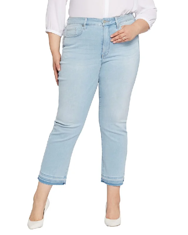 Nydj Plus Marilyn Brightside Ankle Release Jean Fashionable Vintage Wash Jeans