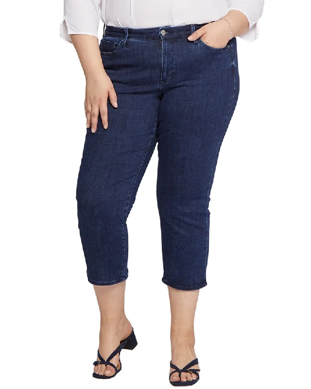 Nydj Plus Piper Genesis Relaxed Jean Casual Bootcut Ripped Jeans
