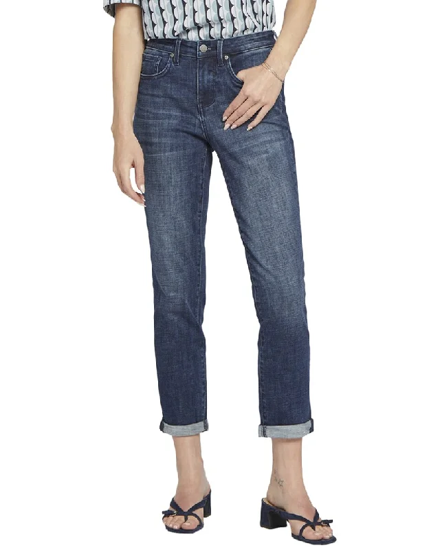 Nydj Margot Mesquite Crop Jean Elegant High-Waisted Flared Jeans
