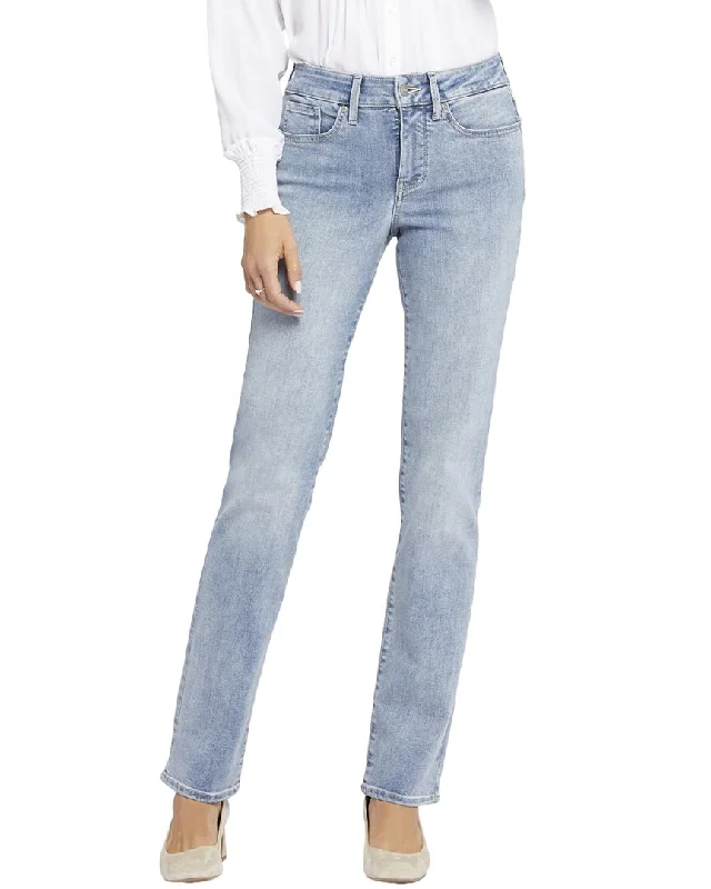 Nydj Marilyn Haley Straight Jean Trendy Wide-Leg High-Waist Denim