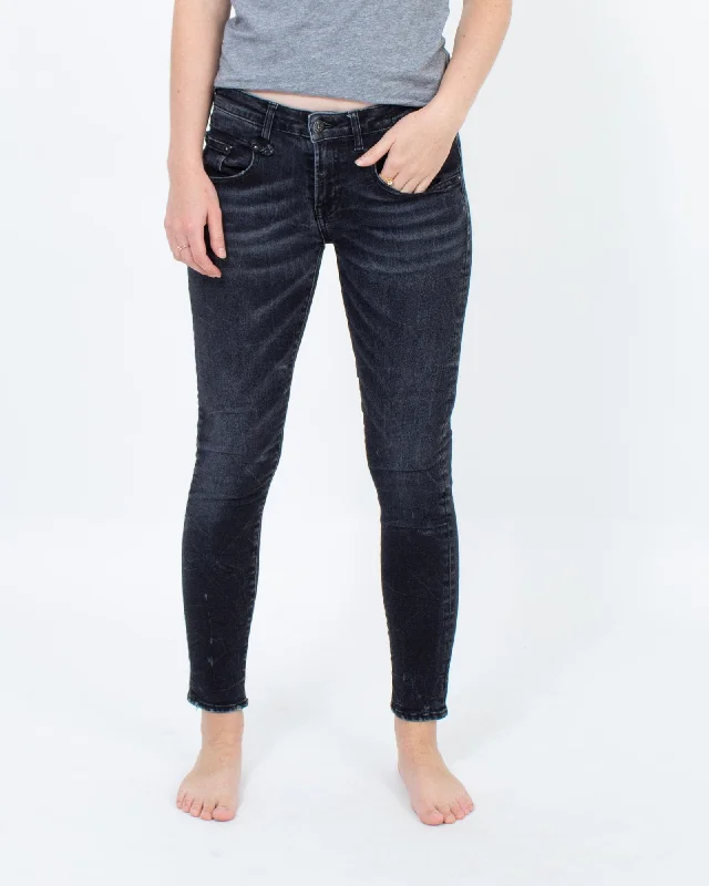 "Boy Skinny" Jeans Comfortable Distressed Straight-Leg Jeans