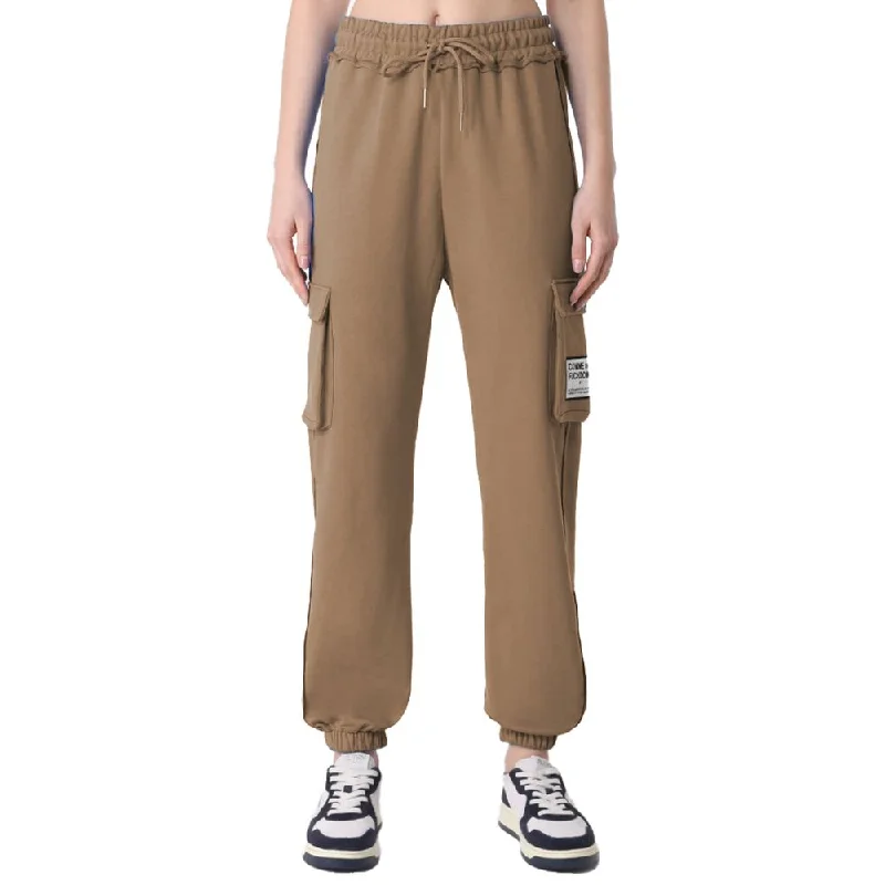 Brown Cotton Jeans & Pant Chic Dark-Wash Skinny Jeans