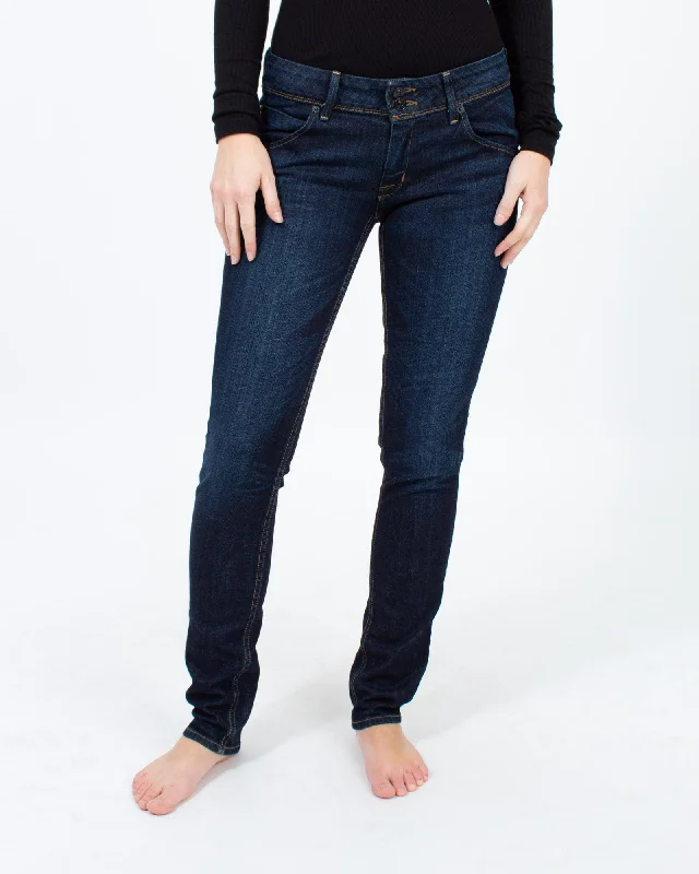 Dark Wash Skinny Jeans Classic Blue Denim Jeans