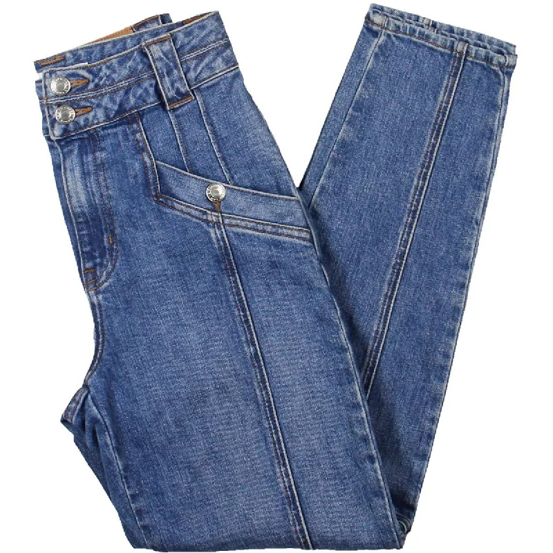 Derek Lam 10 Crosby Womens High Rise Slant Pocket Ankle Jeans Chic Rip-Detail High-Waist Jeans Derek Lam 10 Crosby Womens High Rise Slant Pocket Ankle Jeans Chic Rip-Detail High-Waist Jeans