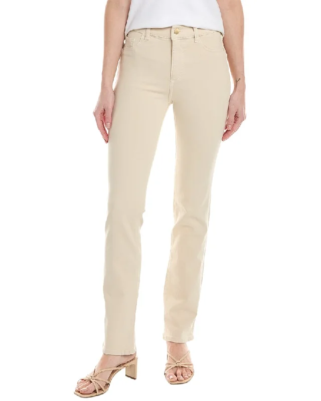 DL1961 Mara Straight Mid-Rise Parchment Instasculpt Jean Casual Distressed Skinny Jeans DL1961 Mara Straight Mid-Rise Parchment Instasculpt Jean Casual Distressed Skinny Jeans