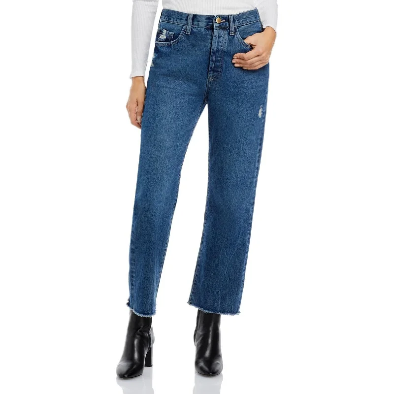 DL1961 Womens Emilie Ankle Button Fly Straight Leg Jeans Fashionable Cropped Denim Jeans DL1961 Womens Emilie Ankle Button Fly Straight Leg Jeans Fashionable Cropped Denim Jeans