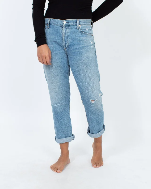 "Emerson Slim Boyfriend" Jeans Comfortable Straight-Legged Denim