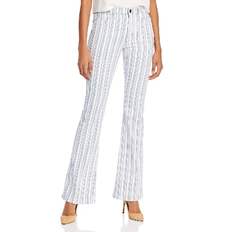 FRAME Womens Denim Colored Flare Jeans Comfortable Full-Length Denim Jeans