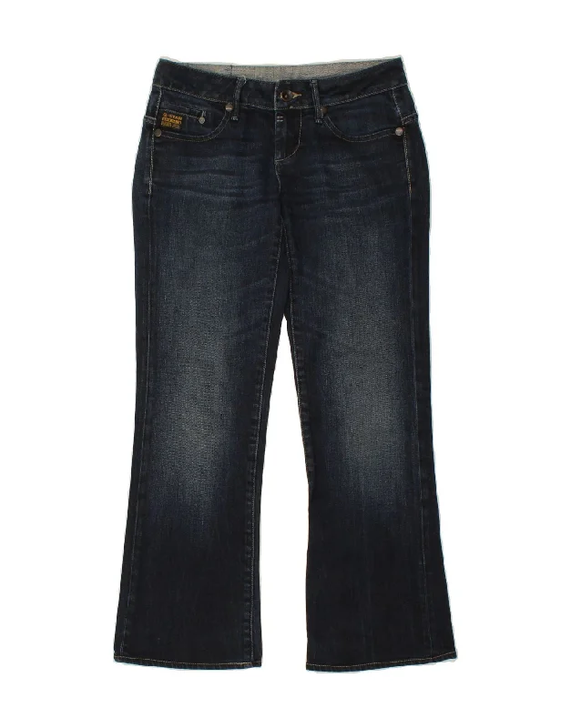 G-STAR Womens Bootcut Jeans W27 L28 Navy Blue Cotton Trendy Vintage Denim Jeans