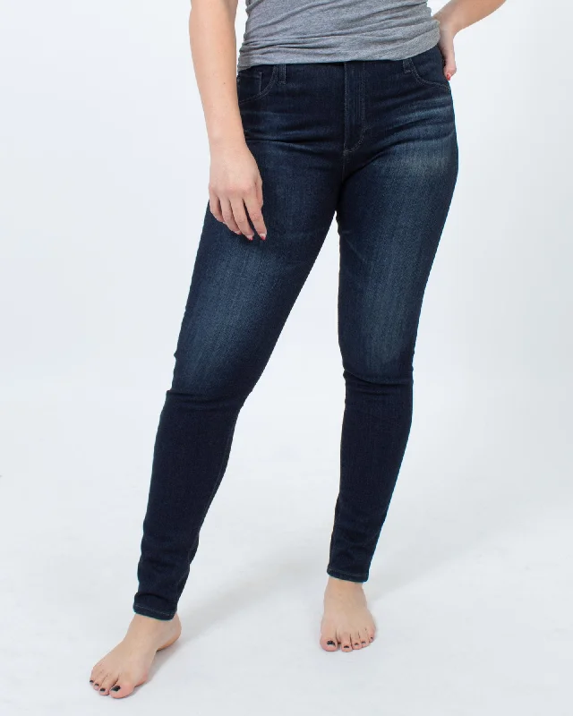 "High-Rise Skinny" Jeans Elegant Tapered Leg Denim