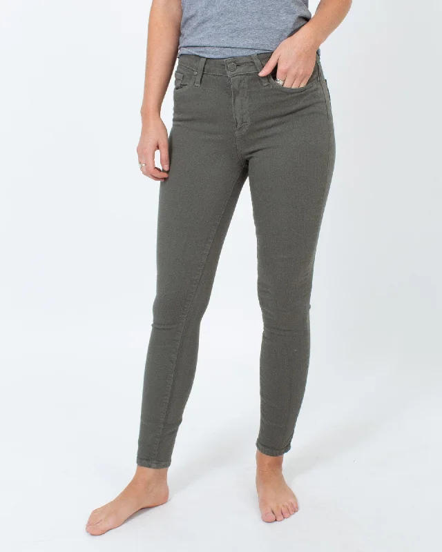 "Hoxton Ankle" Skinny Jeans Fashionable Raw Hemmed Jeans