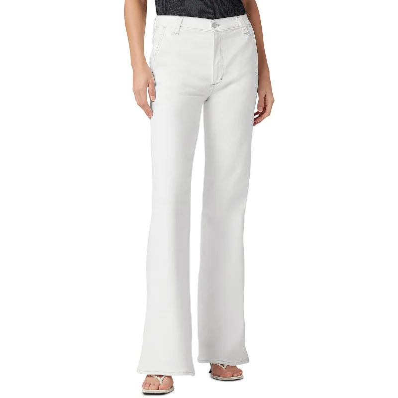 Joe's Womens High Rise Solid Flared Jeans Comfortable Low-Rise Jeans