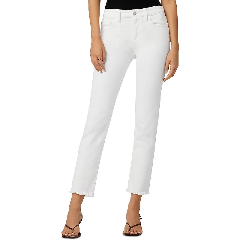 Joe's Womens Lara Ankle Straight Cigarette Jeans Elegant Dark-Wash Bootcut Jeans
