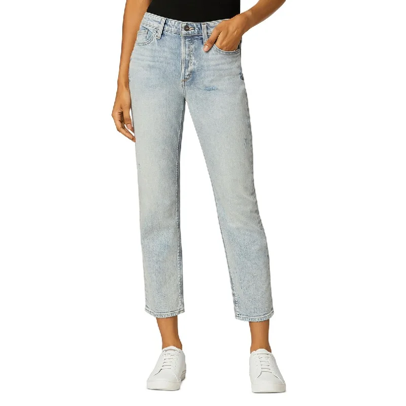 Joe's Womens The Scout Boyfriend Slim Ankle Jeans Elegant Wide-Leg Jeans