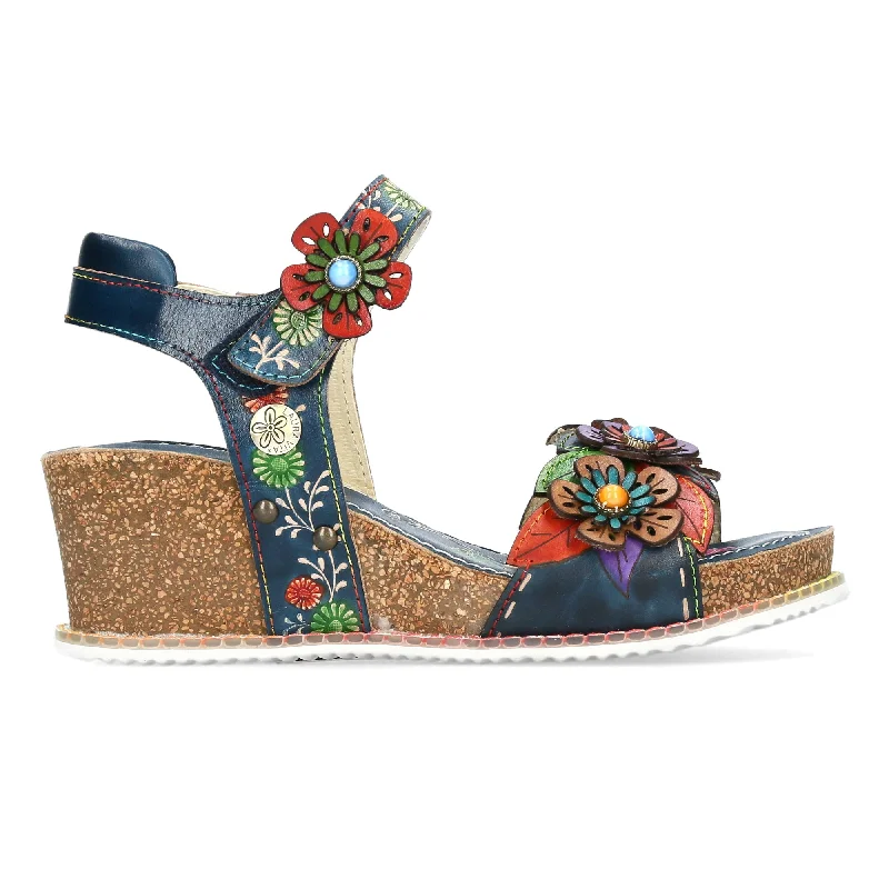 Laura Vita Bonito 05 Ladies Jeans Blue Leather Touch Fastening Sandals Casual Loose Fit Jeans Laura Vita Bonito 05 Ladies Jeans Blue Leather Touch Fastening Sandals Casual Loose Fit Jeans