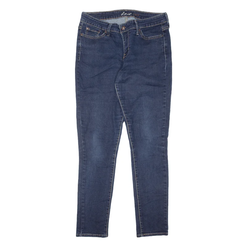 LEVI'S Jeans Blue Denim Slim Skinny Womens W28 L30 Elegant Wide-Leg Jeans