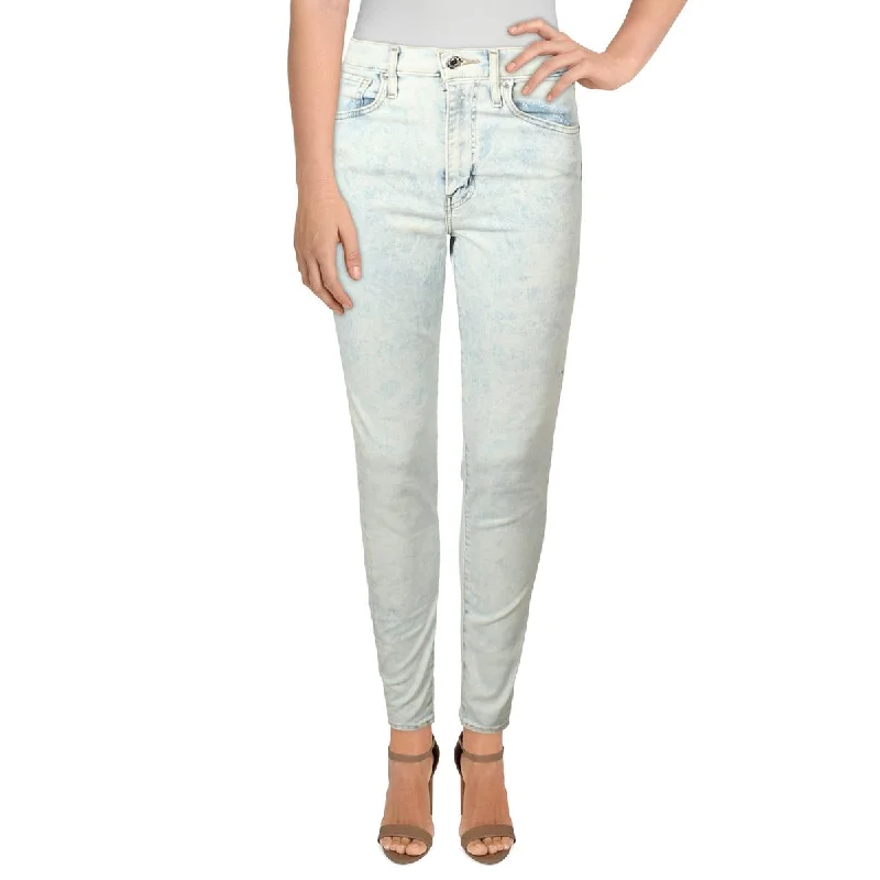 Levi's Womens Mile High Denim Faded Skinny Jeans Stylish Shredded Denim Jeans