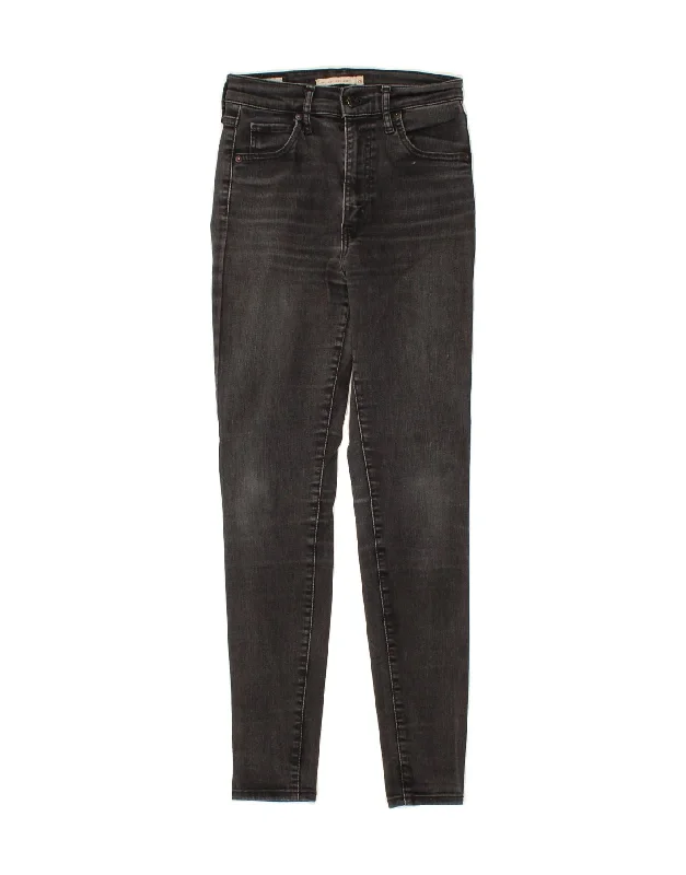 LEVI'S Womens Mile High Super Skinny Jeans W26 L28 Grey Cotton Comfortable Distressed Straight-Leg Jeans LEVI'S Womens Mile High Super Skinny Jeans W26 L28 Grey Cotton Comfortable Distressed Straight-Leg Jeans