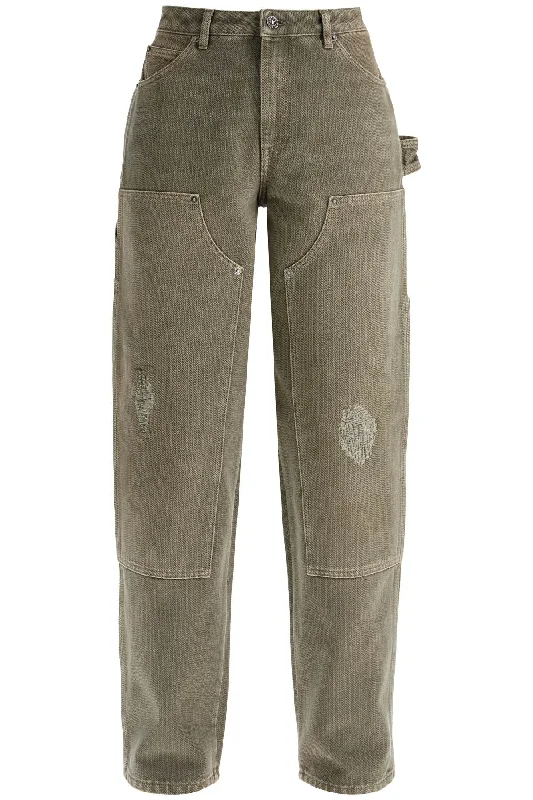 Marley Painter Jeans In Pinstrip Casual Straight-Leg Jeans