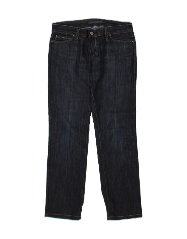 MASSIMO DUTTI Womens Straight Jeans W31 L30 Navy Blue Stylish Stone-Wash Denim Jeans MASSIMO DUTTI Womens Straight Jeans W31 L30 Navy Blue Stylish Stone-Wash Denim Jeans