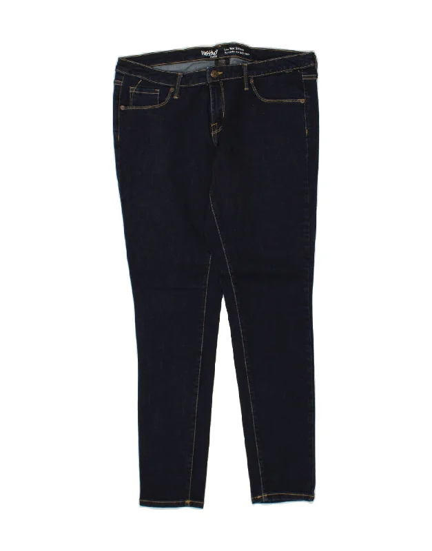 MOSSIMO Womens Low Waist Skinny Jeans US 16 2XL W34 L31 Navy Blue Cotton Casual Wide-Legged Denim Jeans MOSSIMO Womens Low Waist Skinny Jeans US 16 2XL W34 L31 Navy Blue Cotton Casual Wide-Legged Denim Jeans
