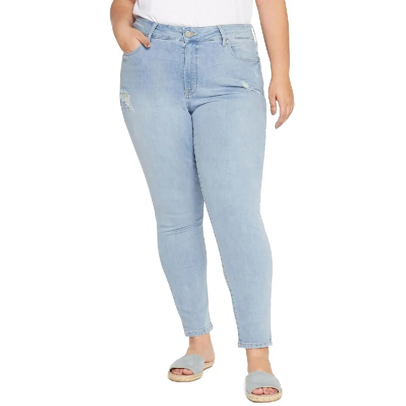 Seven7 Womens Plus Denim Skinny Skinny Jeans Comfortable Stretch Fit Jeans