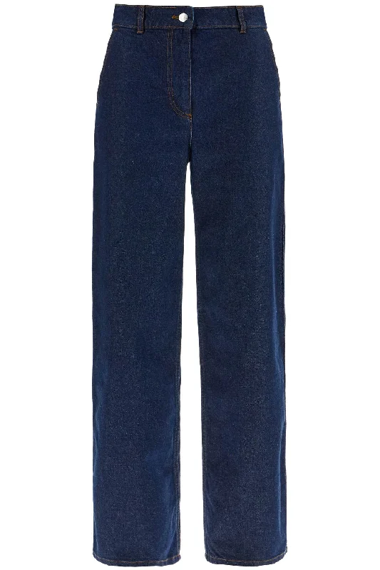 Straight Jeans With Embroidery Fashionable Jeggings Style Jeans