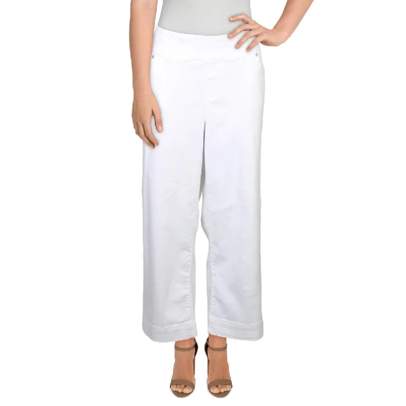 Style & Co. Womens Plus Denim Mid-Rise Wide Leg Jeans Chic Rolled Cuff Denim Jeans