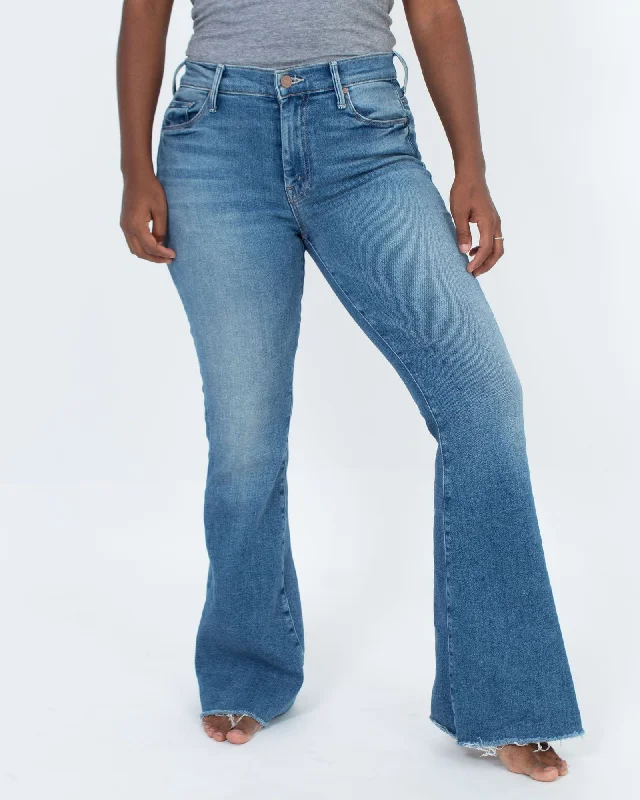"The Weekender Fray" Jeans Trendy Pleated Waist Jeans