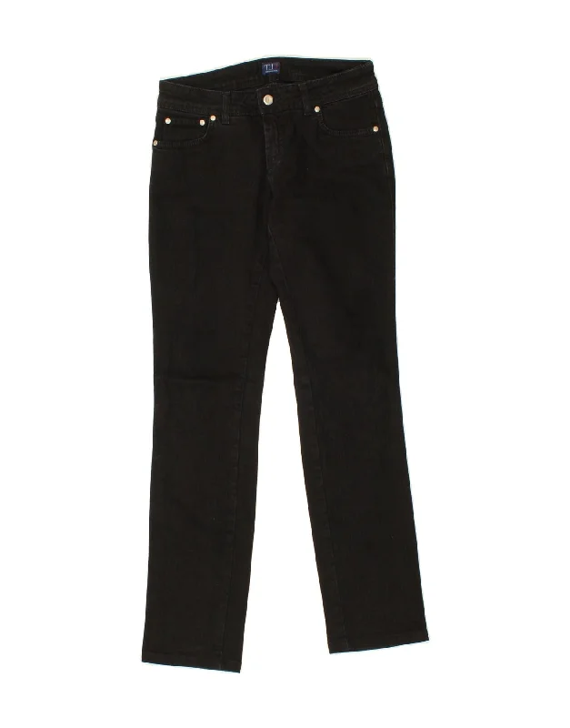 TRUSSARDI Womens Skinny Jeans W26 L26 Black Cotton Trendy Plus Size Jeans