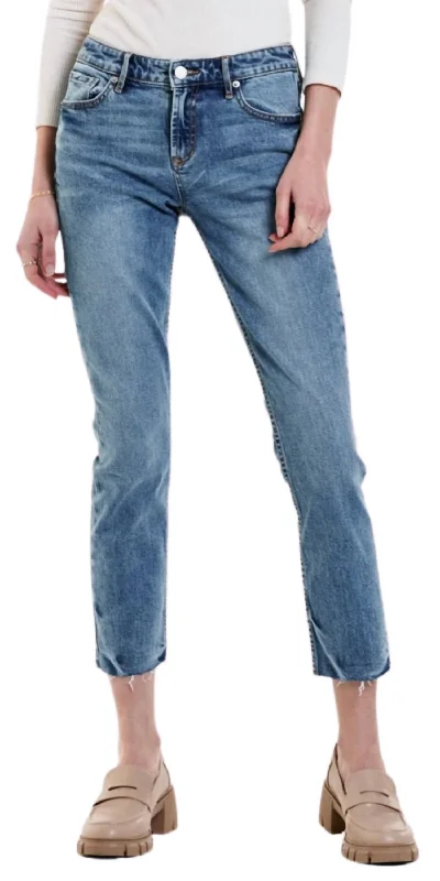 Women's Blaire Straight Leg Jeans In Lyon Stylish Bootcut Denim Jeans