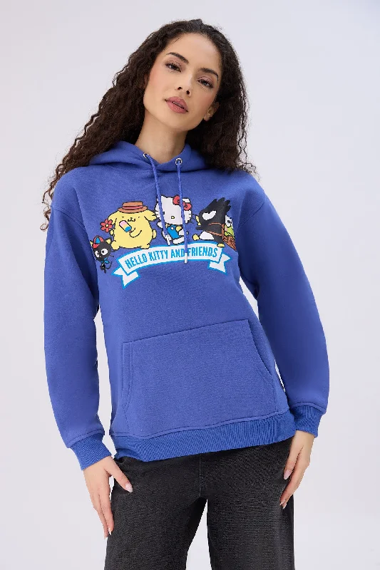 Hello Kitty And Friends Graphic Hoodie Hoodie with Ribbed Cuffs Snug Fit Comfort