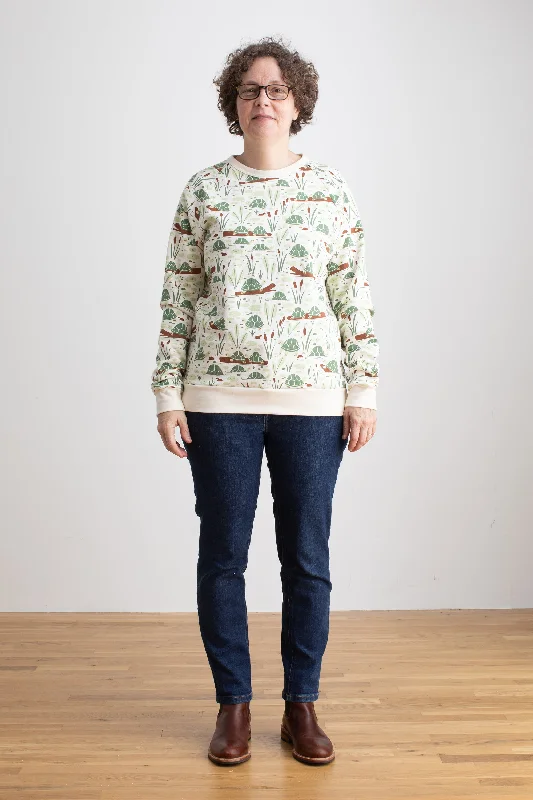 Adult Sweatshirt - Turtles Green Hoodie with Illustration Artistic Creative
