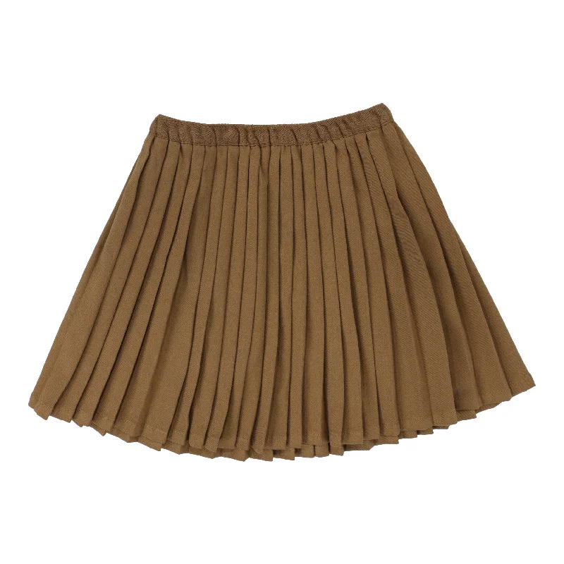 Analogie Camel Knife Pleated Skirt seamless skirt comfort
