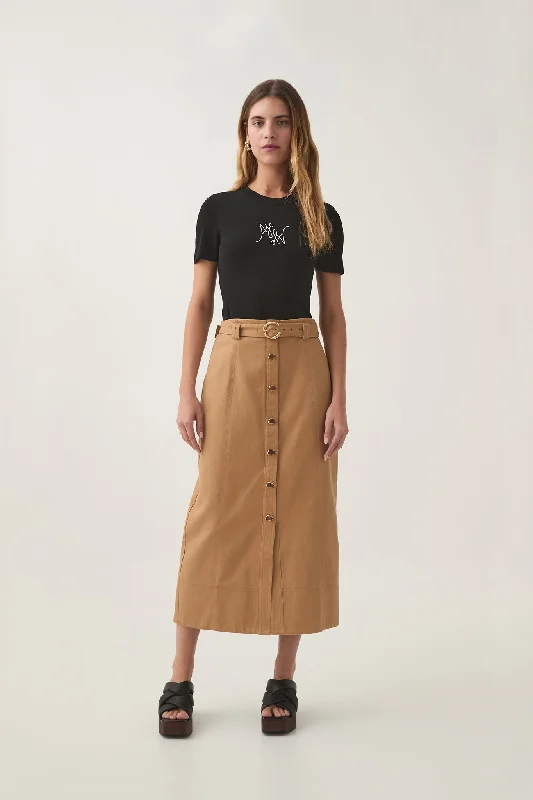 Axle Utility Midi Skirt wool skirt thick