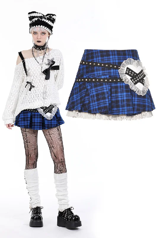 Blue heart kidnapping mini skirt KW334 corduroy skirt durable