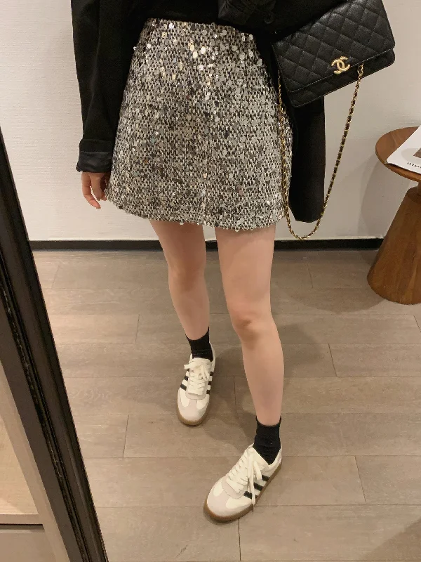 Chainmail skirt (preorder) button skirt front