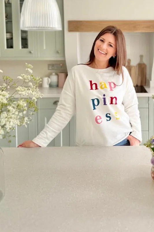 Colourful Happiness Sweatshirt Hoodie with Full-Zip Functional Layering