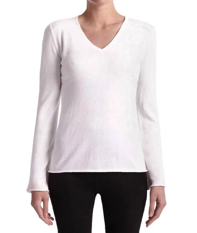 Dream Sweater In Laser White Sweater Knitwear Pullover