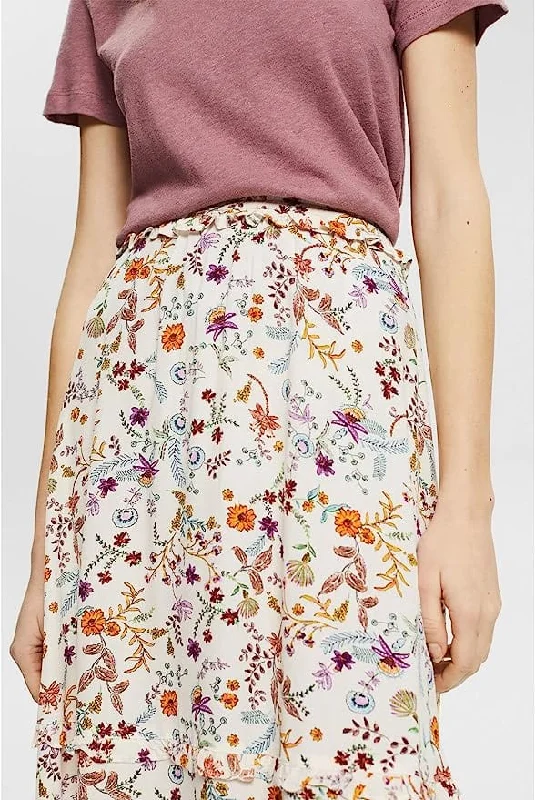 ESPRIT Women's Georgette Skirt - 042ee1d314 chiffon skirt delicate