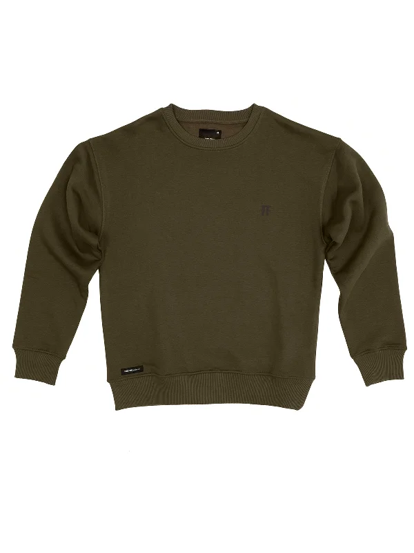 FF / Sweatshirt Hoodie with Ribbed Neckline Snug Warm