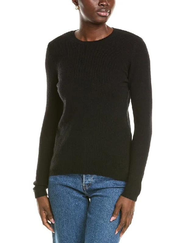 Forte Cashmere Crewneck Cashmere Sweater Collared Crew Neck Turtle Neck